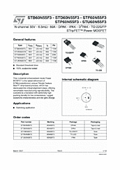 DataSheet STD60N55F3 pdf